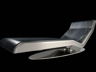 Fabio Alemanno CAESAR Black Heated Spa Loungers