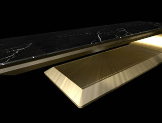 Fabio Alemanno SQUARE Black - Hamam day bed - side view