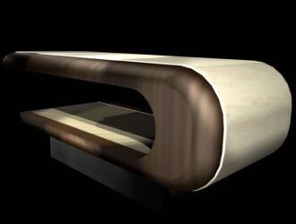 Fabio Alemanno SQUARE Ivory - Hammam Table - Back view high