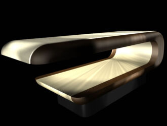 Fabio Alemanno SQUARE Ivory - Hammam Table - Front view high