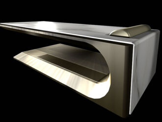 Fabio Alemanno SQUARE White Hamam day bed - back view