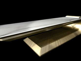 Fabio Alemanno SQUARE White Hamam day bed - side view