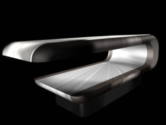 Fabio Alemanno SQUARE White - Hammam Table - Front view high