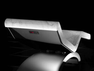 Fabio Alemanno Spa Lounger Cleopatra Classico White - back view