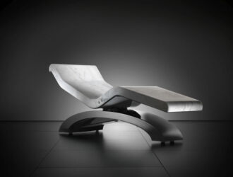 Fabio Alemanno Spa Lounger Cleopatra Classico White - front view