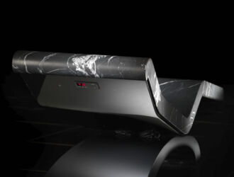 Fabio Alemanno Spa Lounger Cleopatra Classico black - back view