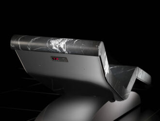 Fabio Alemanno Spa Lounger Cleopatra Moderno Black - back view