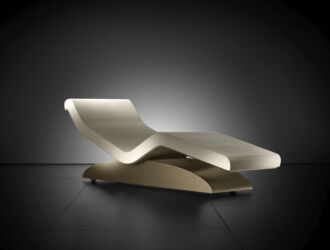Fabio Alemanno Spa Lounger Cleopatra Moderno Ivory - front view