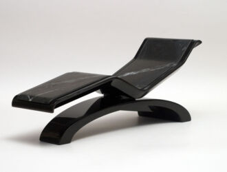 Fabio Alemanno Spa Lounger Diva Classico Black - front view