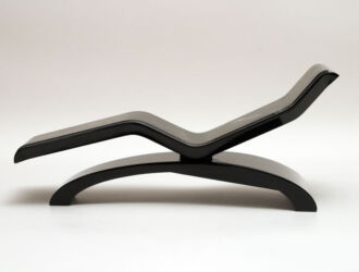 Fabio Alemanno Spa Lounger Diva Classico Black - side view
