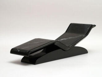 Fabio Alemanno Spa Lounger Diva Moderno Black - front view