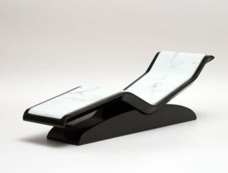 Fabio Alemanno Spa Lounger Diva Moderno White - front view